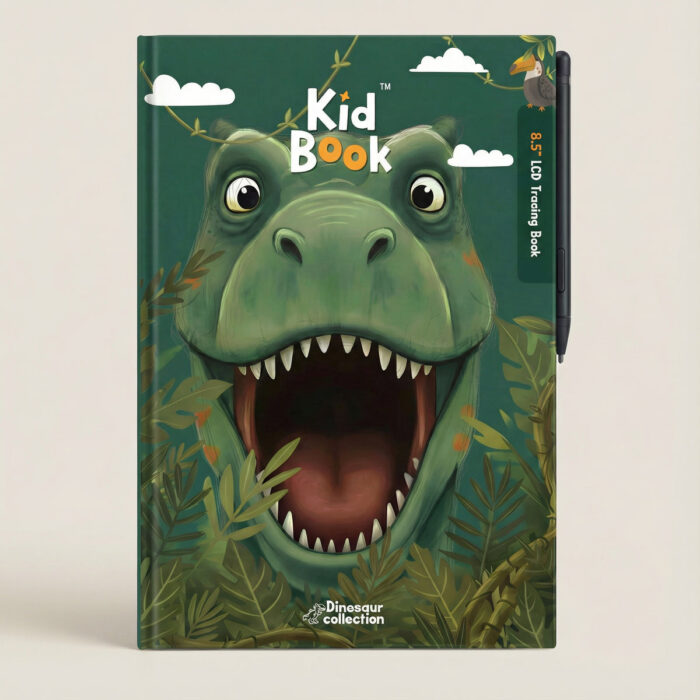 KidBook სახატავი პლანშეტი სამუშაო ბარათებით - დინოზავრი KidBook სახატავი პლანშეტი სამუშაო ბარათებით - დინოზავრი